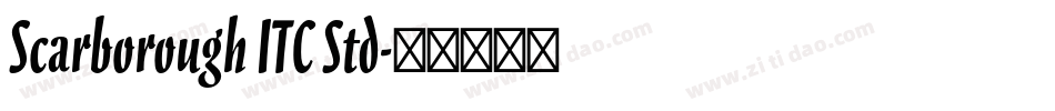 Scarborough ITC Std字体转换